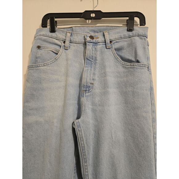Wrangler Premium Quality Men’s Light Wash Straight Jeans Size 30x32 Denim - Picture 4 of 7